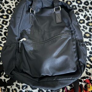 Black Backpack with Classic Design and Medium Size